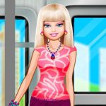 Barbie On The Train